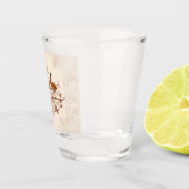 オーストラリアの紋章の茶色の濃淡 ショットグラス (右)