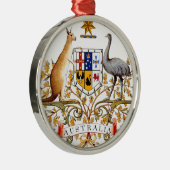 オーストラリアの紋章付き外衣 メタルオーナメント (右)