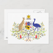 オーストラリアの紋章 ポストカード (正面/裏面)