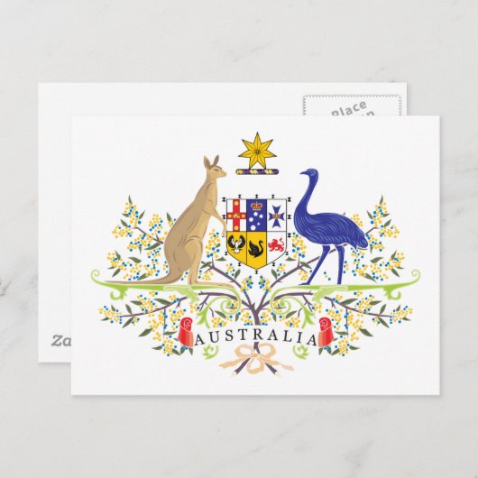オーストラリアの紋章 ポストカード (正面/裏面)