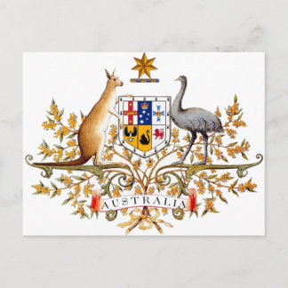 オーストラリアの紋章 ポストカード