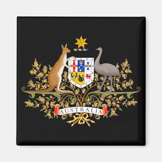 オーストラリアの紋章 マグネット (正面)