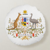 オーストラリアの紋章 ラウンドクッション (裏面)