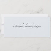 オーストラリアの結婚式の搭乗券の招待状 招待状 (裏面)