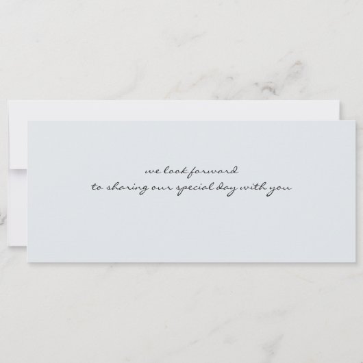 オーストラリアの結婚式の搭乗券の招待状 招待状 (裏面)