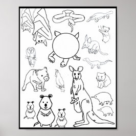 オーストラリアの絶滅危惧動物,ポスター ポスター