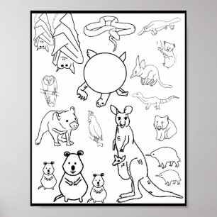 オーストラリアの絶滅危惧動物,ポスター ポスター