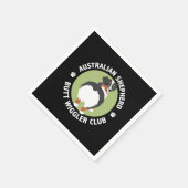 オーストラリアの羊飼いお尻ウィグラークラブ（トリカラー） スタンダードカクテルナプキン (角)