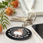 オーストラリアの羊飼いお尻ウィグラーズクラブ – レッドメルル キーホルダー (側面)