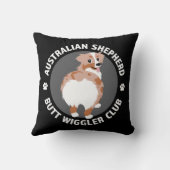 オーストラリアの羊飼いお尻ウィグラーズクラブ – レッドメルル クッション (裏面)