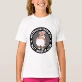 オーストラリアの羊飼いお尻ウィグラーズクラブ – レッドメルル Tシャツ (正面)