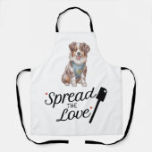 オーストラリアの羊飼いが愛情を広めた エプロン (正面)