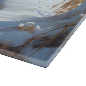 オーストラリアの羊飼いが雪のクリスマスを過ごす カッティングボード (角)