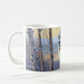 オーストラリアの羊飼いが雪のクリスマスを過ごす コーヒーマグカップ (左)