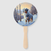 オーストラリアの羊飼いが雪のクリスマスを過ごす ハンドファン (正面)