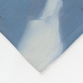 オーストラリアの羊飼いが雪のクリスマスを過ごす フリースブランケット (角)