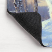 オーストラリアの羊飼いが雪のクリスマスを過ごす マウスパッド (コーナー)