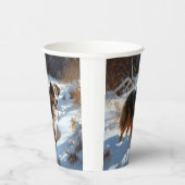 オーストラリアの羊飼いが雪のクリスマスを過ごす 紙コップ (右)