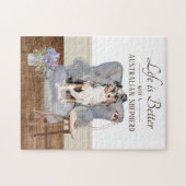 オーストラリアの羊飼いと人生は共にある ジグソーパズル (横)