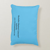 オーストラリアの羊飼いと雪だるまの犬用アート枕 アクセントクッション (裏面(縦))