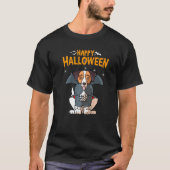 オーストラリアの羊飼いのオージー犬ハロウィン衣装 Tシャツ (正面)