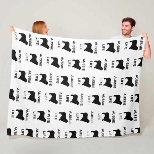 オーストラリアの羊飼いのオーストラリア人の生活 フリースブランケット (インサイチュ)