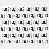 オーストラリアの羊飼いのオーストラリア人の生活 フリースブランケット (正面(横))