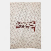 オーストラリアの羊飼いのオーストラリア人 キッチンタオル (縦)