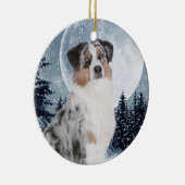 オーストラリアの羊飼いのオーナメント セラミックオーナメント (右)