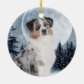 オーストラリアの羊飼いのオーナメント セラミックオーナメント (裏面)