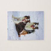 オーストラリアの羊飼いのカップル犬 ジグソーパズル (横)