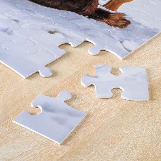 オーストラリアの羊飼いのカップル犬 ジグソーパズル (側面)