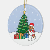 オーストラリアの羊飼いのクリスマスのオーナメント セラミックオーナメント (左)
