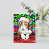 オーストラリアの羊飼いのクリスマスプレゼント シーズンポストカード (スタンド正面)