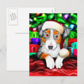 オーストラリアの羊飼いのクリスマスプレゼント シーズンポストカード (正面/裏面)