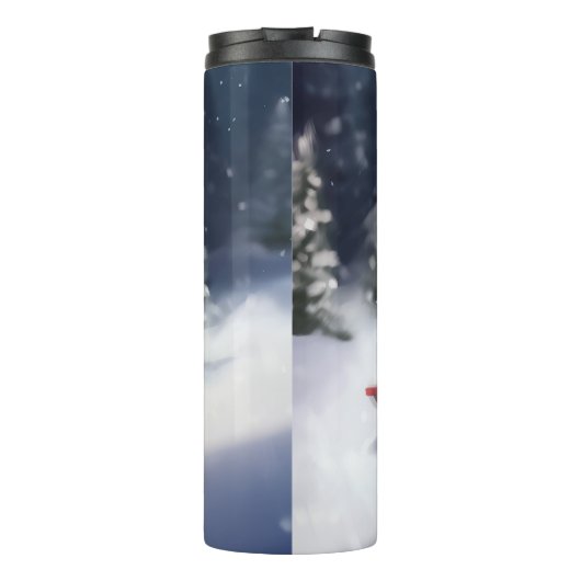 オーストラリアの羊飼いのクリスマス雪の冬 タンブラー (裏面)