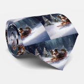 オーストラリアの羊飼いのクリスマス雪の冬 ネクタイ (ロール)