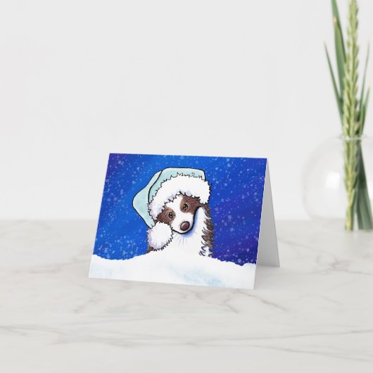 オーストラリアの羊飼いのクリスマス カード (正面)