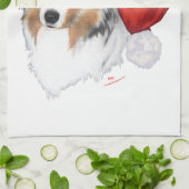 オーストラリアの羊飼いのクリスマス キッチンタオル (折り畳み)