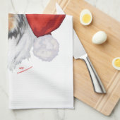 オーストラリアの羊飼いのクリスマス キッチンタオル (四つ折り)