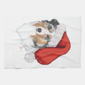 オーストラリアの羊飼いのクリスマス キッチンタオル (横)