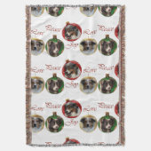 オーストラリアの羊飼いのクリスマス スローブランケット (正面縦)