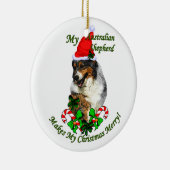 オーストラリアの羊飼いのクリスマス セラミックオーナメント (右)