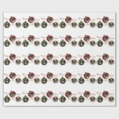 オーストラリアの羊飼いのクリスマス ラッピングペーパー (フラット)