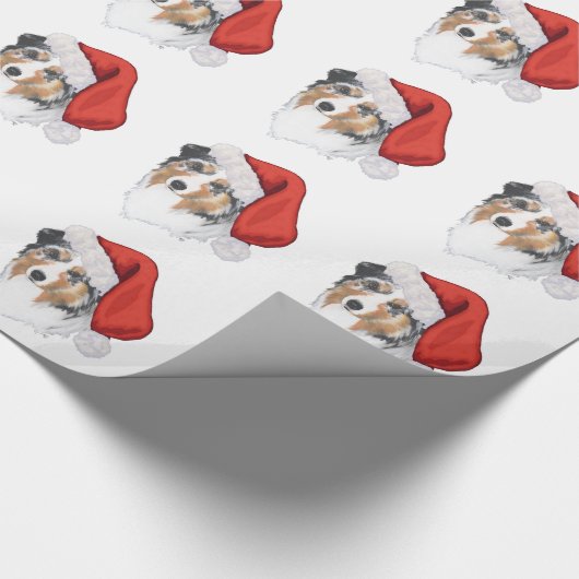 オーストラリアの羊飼いのクリスマス ラッピングペーパー (コーナー)