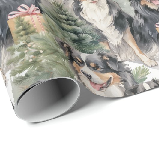 オーストラリアの羊飼いのクリスマス ラッピングペーパー (ロールコーナー)