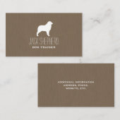 オーストラリアの羊飼いのシルエット犬の品種 名刺 (正面/裏面)