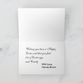 オーストラリアの羊飼いのハッピーイースターカード シーズンカード (内部)