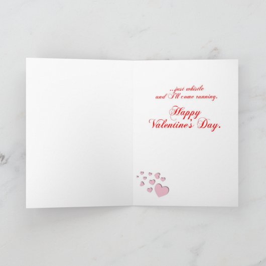 オーストラリアの羊飼いのバレンタインデーカード シーズンカード (内部)