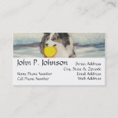 オーストラリアの羊飼いのフリズビー犬 名刺 (正面)